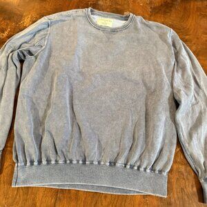 COASTAORO XXL Blue Knit Sweater 100% Cotton Pullover Men’s Casual